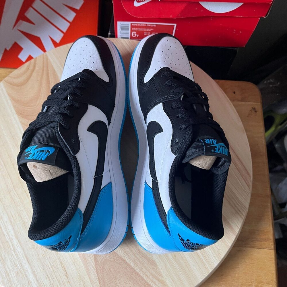 Jordan 1 Retro Low OG UNC Dark Powder Blue Men's Size‎ 6.5Y Brand New DS - Picture 6 of 10
